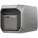 EcoFlow Smart Extra Battery module in a sleek gray enclosure with an open front cavity.