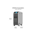 EP500Pro Power Station with dimensions: 29.9 in tall, 11.8 in wide, 22.8 in deep; weight 167 lb (76 kg).