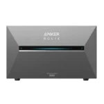 Anker SolarBank 3 Pro portable solar power bank with a blue status LED bar on the front panel.